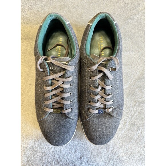 Ted Baker London Men's Gray Suede Minem 3 Lace Up Suede Sneakers Size 10.5 - Picture 1 of 13